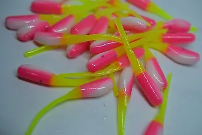 Jasons 2  Stinger Shad 30 Pack Grubs Crappie Lures Jigs      Pinky Shad • $8.25