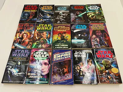 Star Wars 15 Book Lot PB Paperback New Hope Empire Strikes Back Jedi X-Wing • $34.99