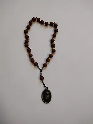 Vintage Italian Hand Rosaries Of St. Therese Wood Beads  • $29.12