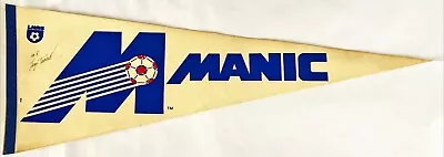 1981 Montreal Manic Autographed 12x30 Pennant Tony Towers #8 Nasl Soccer • $39.99