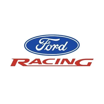 FORD RACING Logo Die-Cut Vinyl Sticker Decal - BLUE / RED - 8.5” X 3.25” • $10