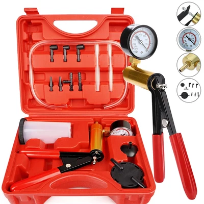 $20.99 • Buy Hand Held Vacuum Pressure Pump Tester Set Brake Fluid Bleeder Bleeding Kit K2M1