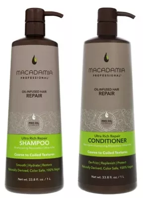 £46.49 • Buy Macadamia Ultra Rich Repair Shampoo & Conditioner 1000ml