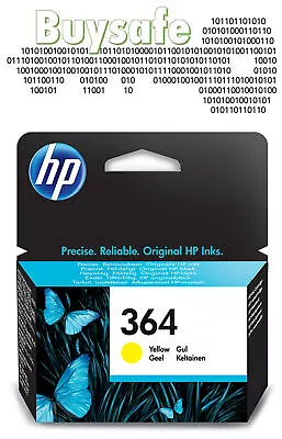 HP 364 Yellow Cartridge For Photosmart B110a Printer • £16.44