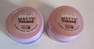 Lot 2 Maybelline Dream Matte Mousse Foundation ~ Sandy Beige Medium • $19.99