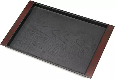 DayCount Melamine Serving Tray Large Rectangle - 14.8 X 9.5 Wood Grain Black • $18.26