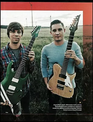 August Burns Red JB Brubaker & Brent Rambler With Ibanez Guitars Pin-up Photo • $4