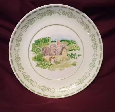 Pfaltzgraff 9  Round Plate-Circle Of Kindness Green Field Of Home Vintage • $20