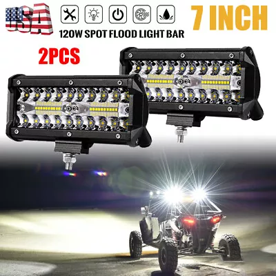 7inch 1200W LED Work Pods Light Bar Spot Truck Offroad 4WD Driving Fog Light 6'' • $18.67