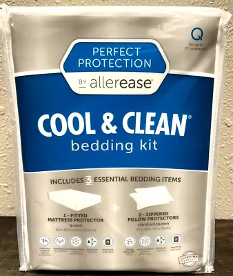 Queen Size Perfect Protection Cool & Clean Bedding Kit - Allerease  New • $19.49