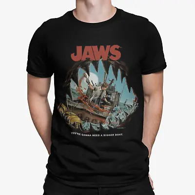 £10.79 • Buy Jaws 'You're Gonna Need A Bigger Boat' T-Shirt - Retro - Movie Poster - 90s 