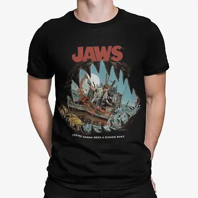 Jaws 'You're Gonna Need A Bigger Boat' T-Shirt - Retro - Movie Poster - 90s  • £10.79