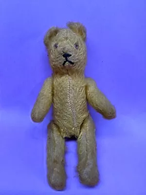 Antique Vintage Articulated Mini Teddy Bear 7” Mohair Plush Toy Estate Find !! • $22.99