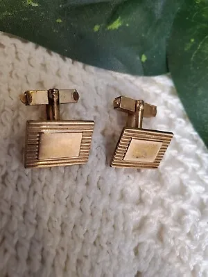 Vintage Pair Swank Cuff Links 1/20 12K Gold Filled • $10