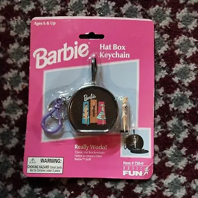 $14.99 • Buy Barbie 1999 Hat Box Keychain #728-0, NRFB.