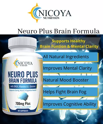 Neuro Brain & Focus 60ct Healthy Memory Clarity Brain Fog Fatigue And Mood • $14.50