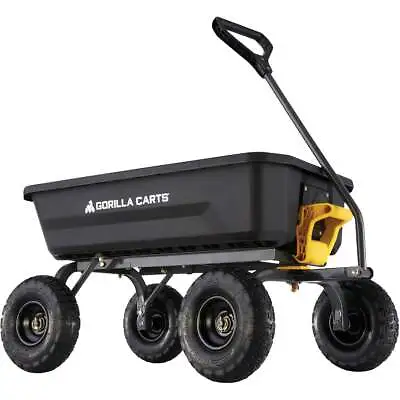 Gorilla Carts 4 Cu. Ft. 600 Lb. Poly Garden Cart GCG-4 Gorilla Carts GCG-4 • $129.91