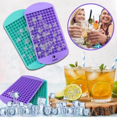 Mini Ice Cube Trays And Bin Ice Trays For Freezer- 2 Count • $13.99