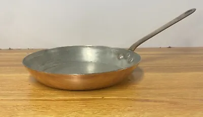 Vtg Lamalle NYC 9” Copper Tin Lined Sauté/Fry Pan Brass Handle Made In France • $145.50