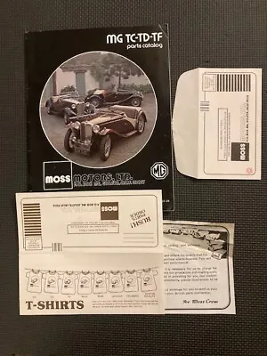 Vintage 1983 Moss Motors Mg Tc Td Tf  April Parts Catalog MG Car Collector • $9.50