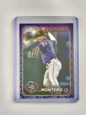 ELEHURIS MONTERO 2024 TOPPS TEAM COLOR BORDER VARIATION SSP #341 Rockies • $4.99