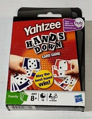 New Hasbro Parker Brothers Yahtzee Hands Down Card Game Free Shipping • $10.99