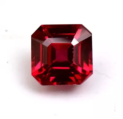 Mozambique Red Ruby Emerald Cut 5.50 Ct Loose Gemstone [GLASS FILLED] • $4.99