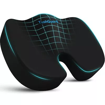 Memory Foam Seat Cushion For Office Chair & Car Non-Slip Sciatica & Back Pain • $31.19