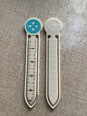 LOT OF 2 Vintage DYNO Marker Sewing HEM RULERS Japan Blue End Gripper • $9.99