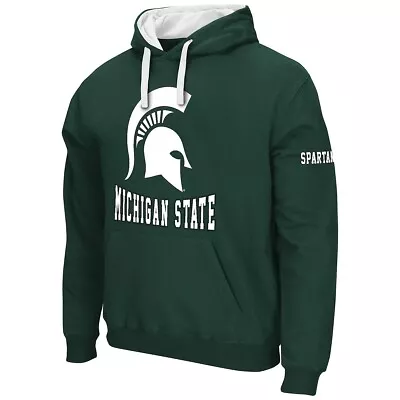MSU Michigan State Spartans Football Hoodie Sweatshirt Men's XL Green Sparty • $49.29