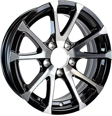 Aluminum Boat Camper Trailer Rim Wheel 5 Lug 13 In. Avalanche V-Spoke/Black • $80.97