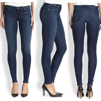 J Brand 620 'Super Skinny' Jeans Deep Indigo Blue 'Fix' Wash 25 • $34.99