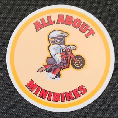 3 Mini Bike Stickers   FREE   Mystery Gift Included With Order! Minibike Sticker • $7