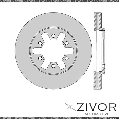 PROTEX Rotor - Front For NISSAN DATSUN D21 4D Ute 4WD 1992 - 1996 By ZIVOR • $98.33