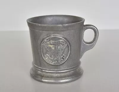 Vintage Pewter Shaving Mug American Eagle 1776-1976 E. Pluribus Unium Motto • $20