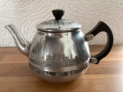 Swan Brand  Festival Of Britain 1951 Aluminium Teapot • £9.99