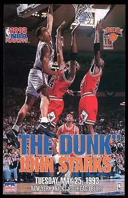 Vintage Starline- The Dunk: John Starks Dunks On Michael Jordan 16x20 Poster  • $39.99