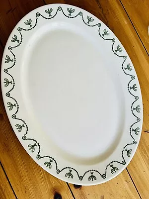 Vintage O.P. Co Syracuse China Restaurant 18  Serving Platter St Elmo Pattern  • $22