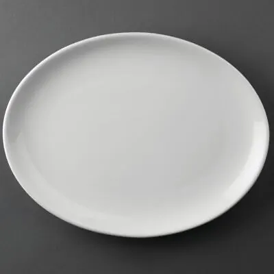 £40.51 • Buy Athena Hotelware Oval Coupe Plates White Porcelain 254 X 197mm 10 X 7 3/4  12 Pc