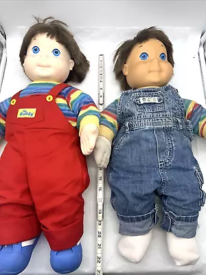 Lot Of 2 MY BUDDY PlaySkool Vintage Doll 1985 Brown Hair Blue Eyes Shoes READ • $97.97