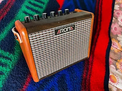 Aroma Guitar Amp 15W Bluetooth Two Inputs Portable - Perfect Busker! *defect* • £75