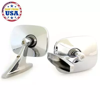 New Chevrolet Corvette Stingray Chrome Door Mirror 2 Pieces 1963 1964 1965- 1982 • $82