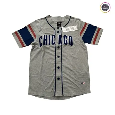 Chicago Cubs MLB Majestic Athletic Baseball Grey Jersey  - Large • £70