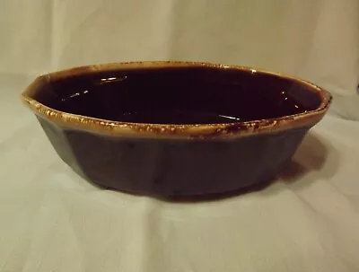 Vintage McCoy Brown DripGlaze Oval BakingCasserole Dish Ovenproof 7071 USA 20077 • $20.99