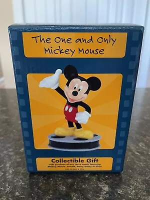 1999 Mickey Mouse Film Reel Figurine 4 1/4” Tall Collectible Gift New In Box! • $15.99