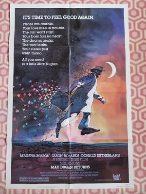 Max Dugan Returns  Us One Sheet Poster Marsha Mason Donald Sutherland 1983 • $18.54