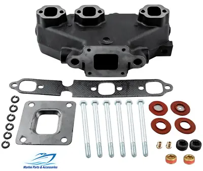 Exhaust Manifold 864612T01 Dry Joint W/ Gaskets Bolts For MERCRUISER V6 4.3 4.3L • $289.99