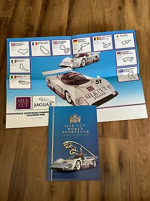 Silk Cut Jaguar Racing World Championship 1986 Guide & Poster. RARE COLLECTIBLE. • £19.99