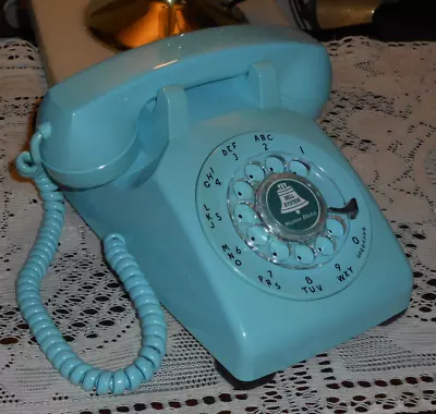 Excellent Vintage Western Electric Aqua Blue Classic Rotary Dial Desk Phone! Wks • $224.95