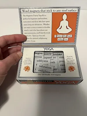 Yoga Magnetic Poetry Kit In Original Packaging Made In USA • $10